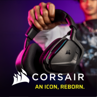 Corsair VOID WIRELESS v2 (Dolby Atmos, max. 130h Laufzeit, Schnellladen, 303g, Flip to Mute, atmungsaktive Mikrofaser) für 88€!!
